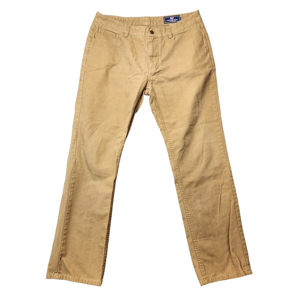 Vineyard Vines Mens Pants 34x30 Brown Preppy Office Academia Casual Normcore
